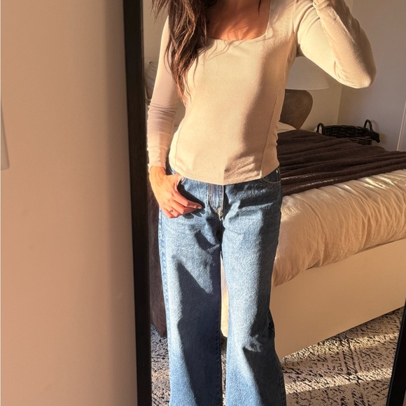 RW&CO long sleeve beige top - Picture 6 of 6